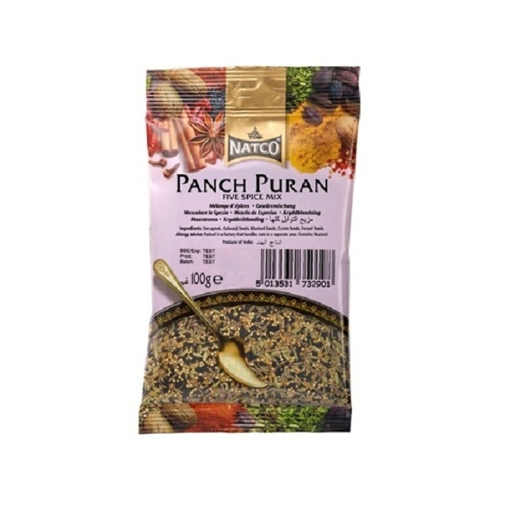 Picture of Natco Punch Puran (5 Whole Spices) 100g