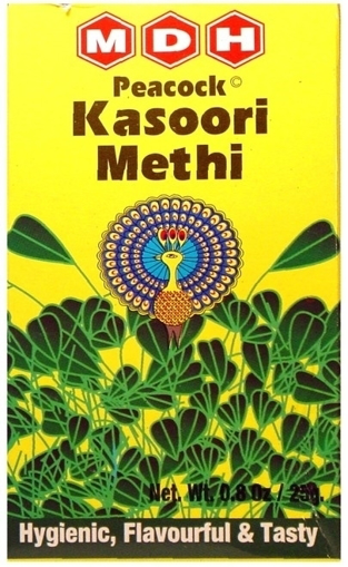 MDH Peacock Kashoori Methi (Dried Fenugreek Leaves) 25g