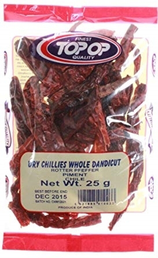 Picture of Top-Op Dry Chillies Whole Dandicut 25g