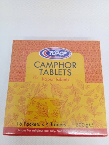 Top Op Camphor Tablets Kapur Tablets 16x4  200g