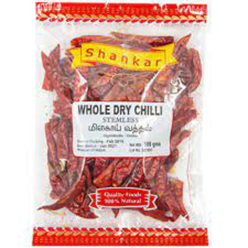 Shankar Whole Dry Chilli Stemless 100g