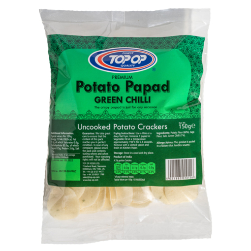 Top Op Green Chilli Papad 200g