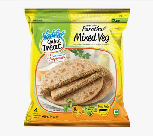 Vadilal Paratha Mixed Veg 4 pieces 400g