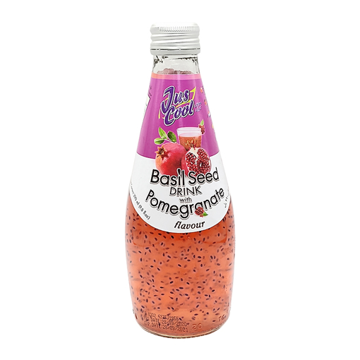 JusCool Basil Seed Drink with Pomegranate 290ml