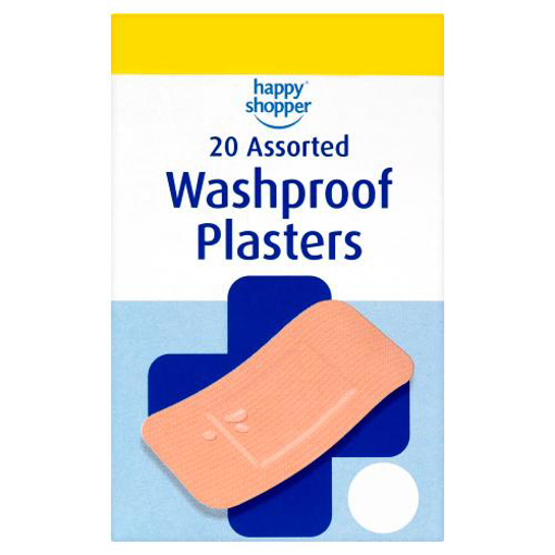 Happy Shopper 20 Assorted Washproof Plasters £1