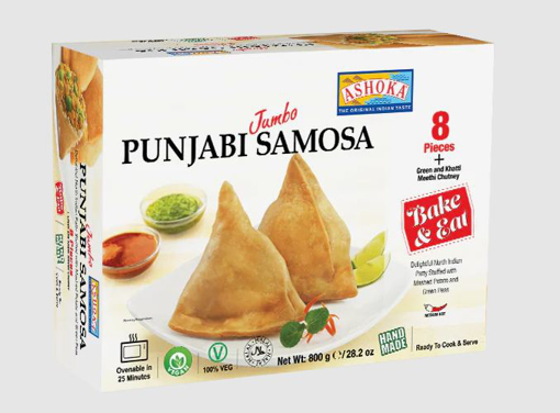 Ashoka Jumbo Punjabi Samosa 700g 8Pcs