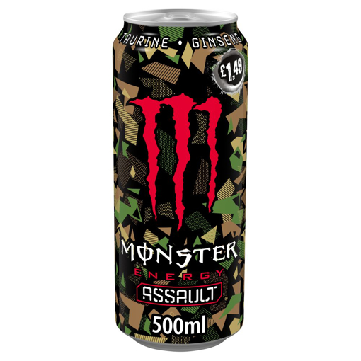 Monster Assault Energy Drink 500ml PM £1.49