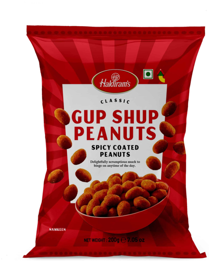 Haldiram's Gup Shup Peanuts Spicy Coated 200g