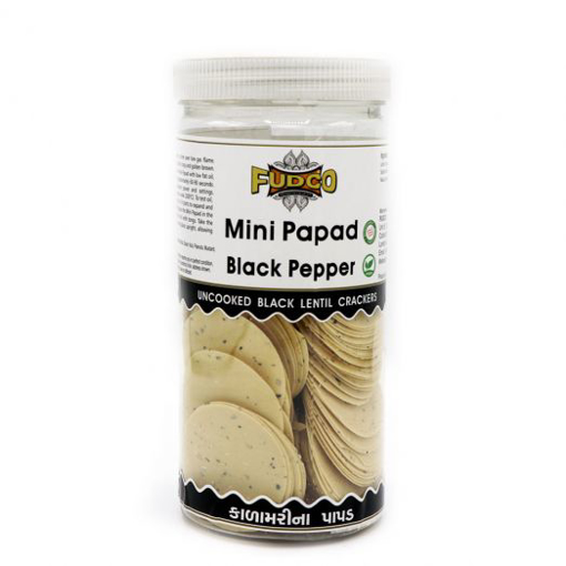 Fudco Mini Papad BlackPepper 200g