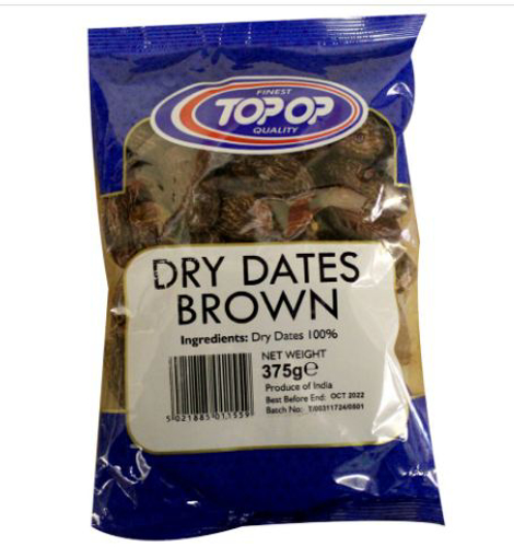 Top Op Dry Dates Brown 375g