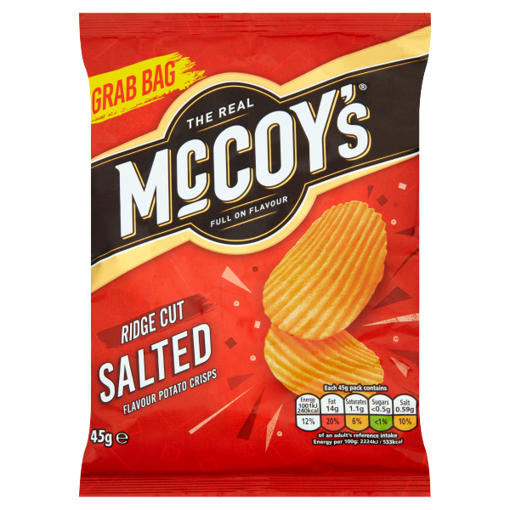 Mccoy's Ridge Cut Salted Potato Chips 45g