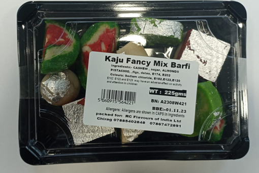 Kaju Fancy Mix Barfi 225g