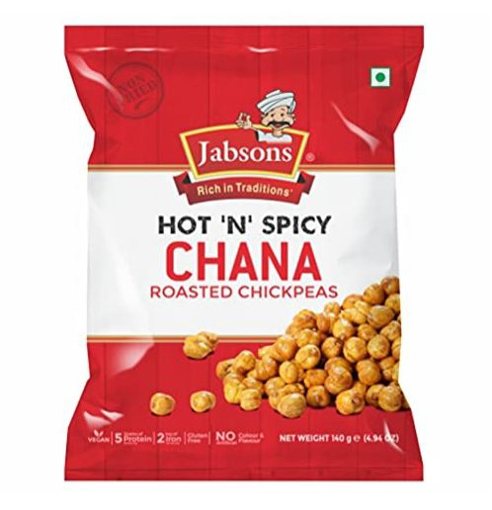 Jabsons Hot 'N' Spicy Chana Roasted 140g