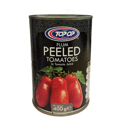 Top Op Plum Peeled Tomatoes 400g