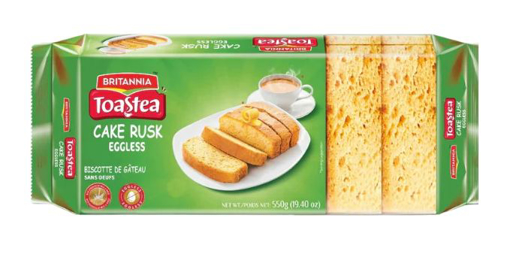 Britannia Cake Rusk Eggless 550g £3.79