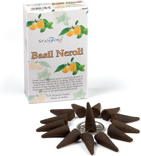 Stamford Basil & NeroliI Incense Cone 15's