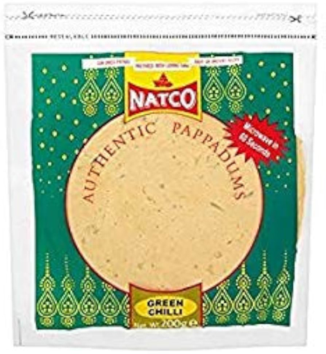 Natco Green Chilli Papad 200g